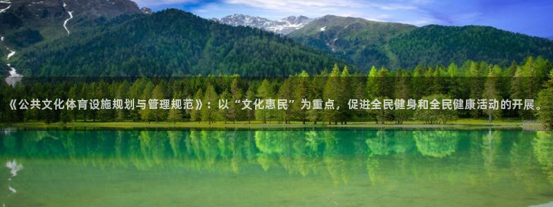 凯捷体育新能源：《公共文化体育设施规划与管理规范》：以“文化